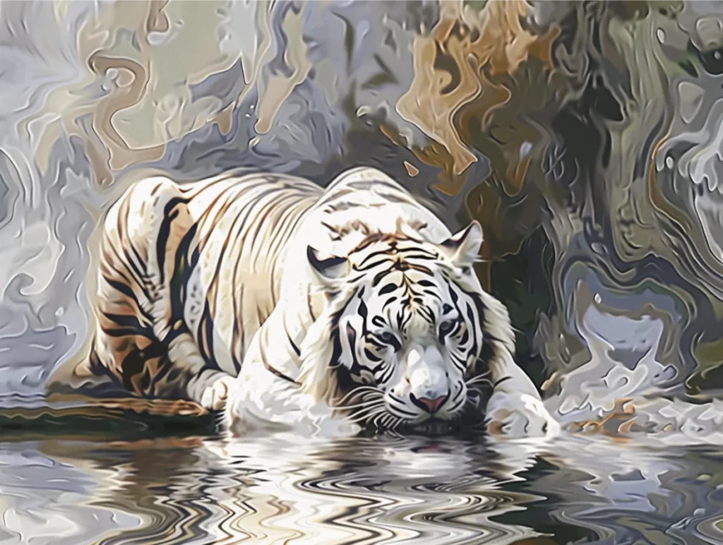 White Tiger (AI Illustration)