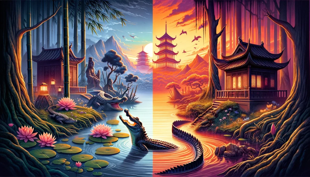 Comparing Chinese Alligator Symbolism to the American Alligator