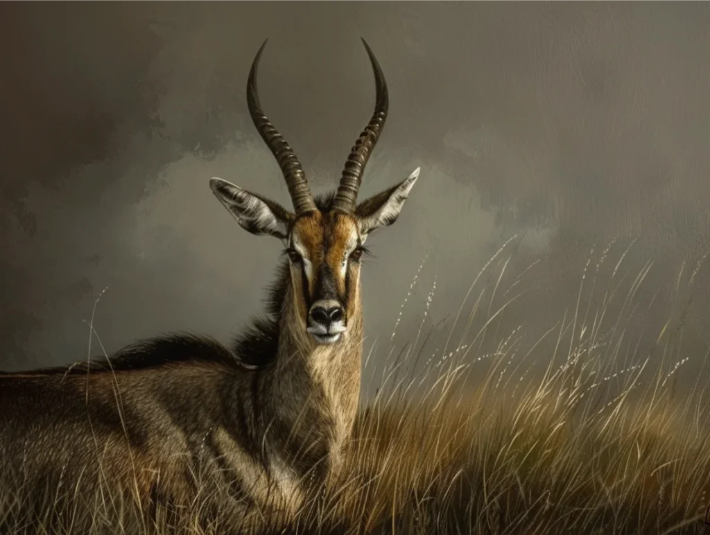 Waterbuck as a Symbol of Strength and Resilience